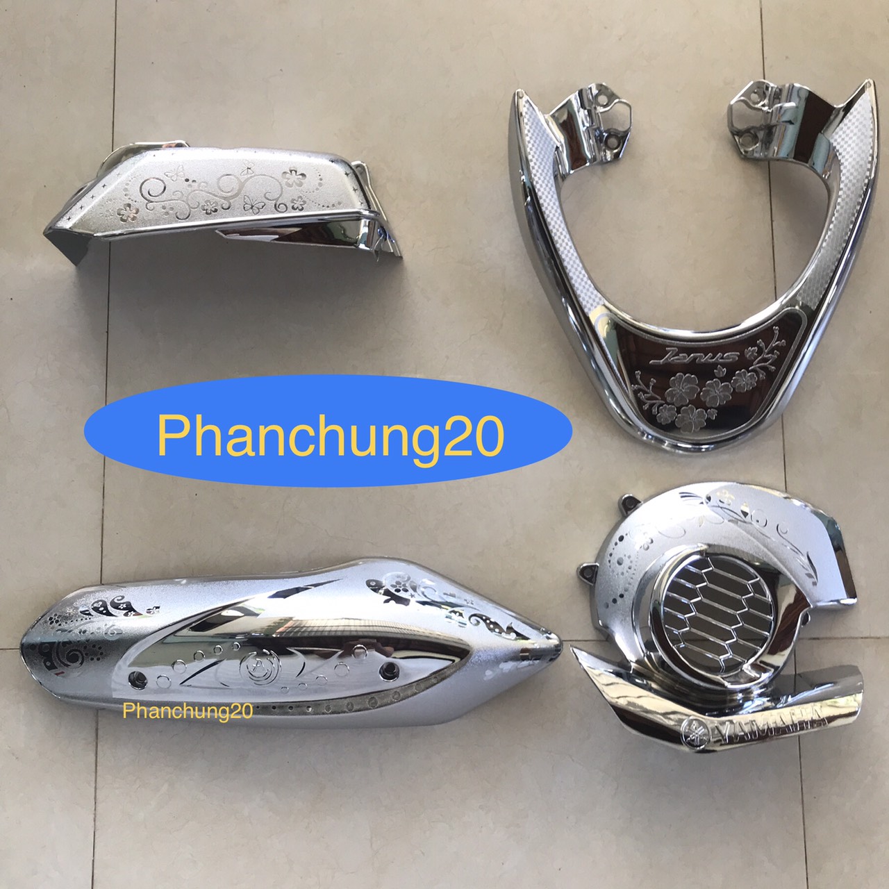 COMBO ỐP PHỤ KIỆN TRANG TRÍ DÙNG CHO ĐỜI XE JANUS 2022 0223 2024 CROM