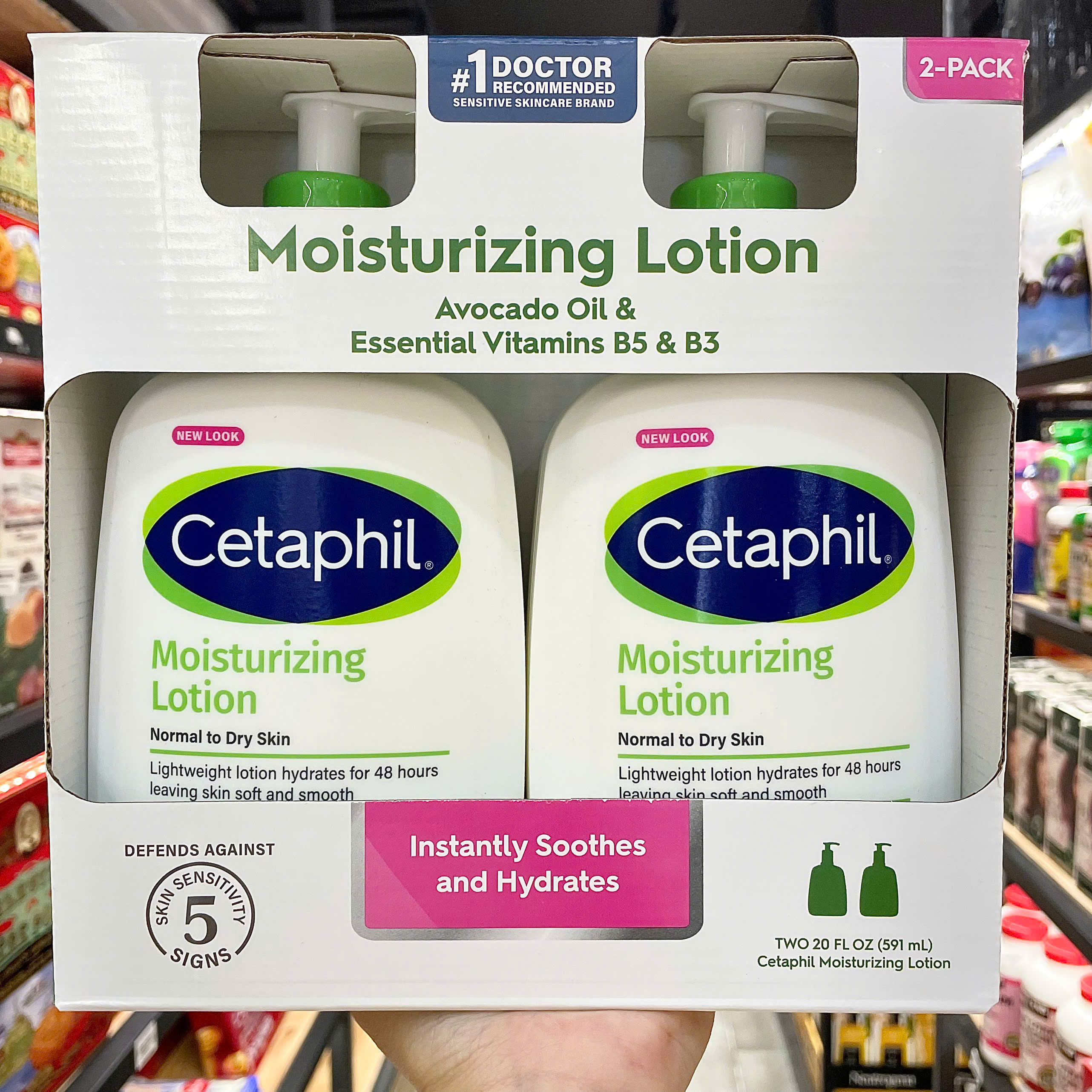 Sữa dưỡng ẩm toàn thân Cetaphil Moisturizing Lotion 591ml chai có vòi