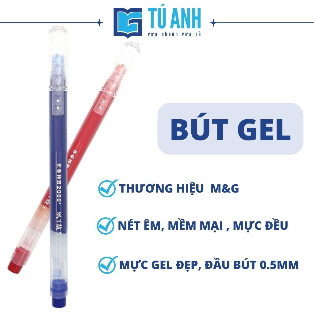 Bút Nước 0.5mm M&amp;G AGPV3401 12/144/1728 - Màu Xanh