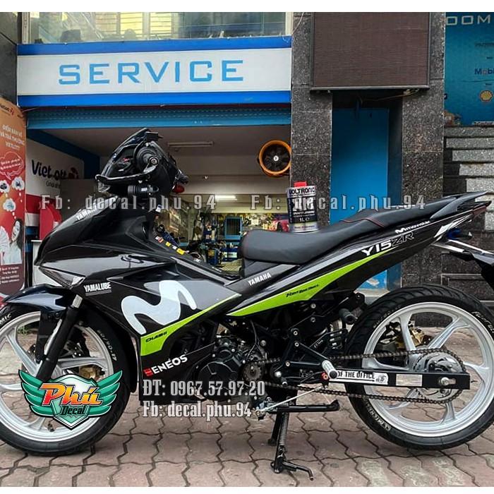 Tem rời EX 150 đen xanh Movistar