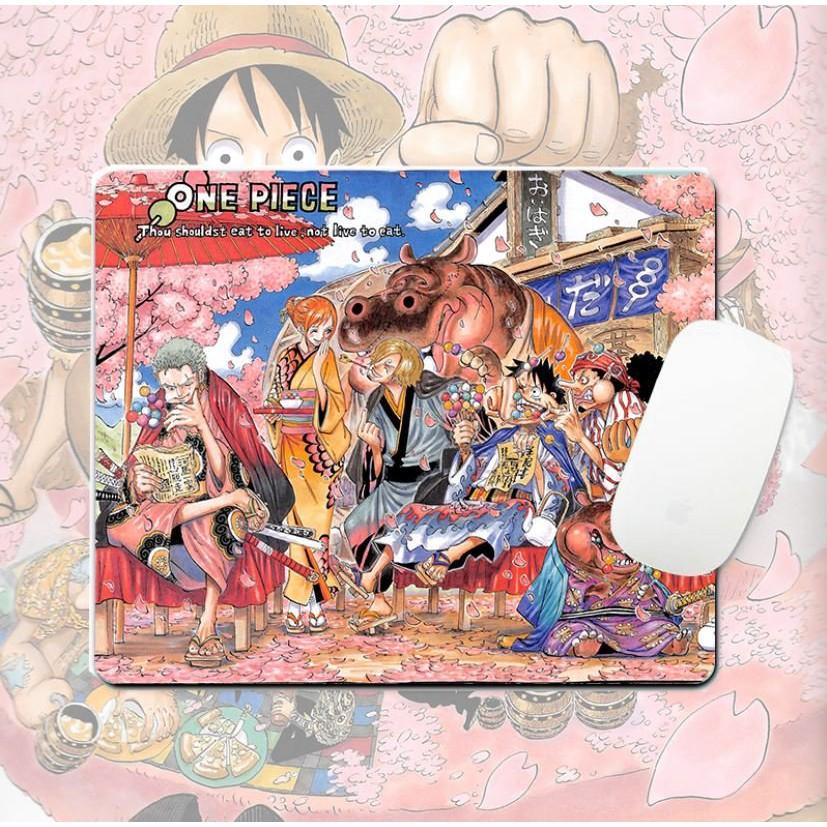 Miếng di chuột in hình ONE PIECE miếng kê chuột miếng lót chuột ĐẢO HẢI TẶC anime chibi