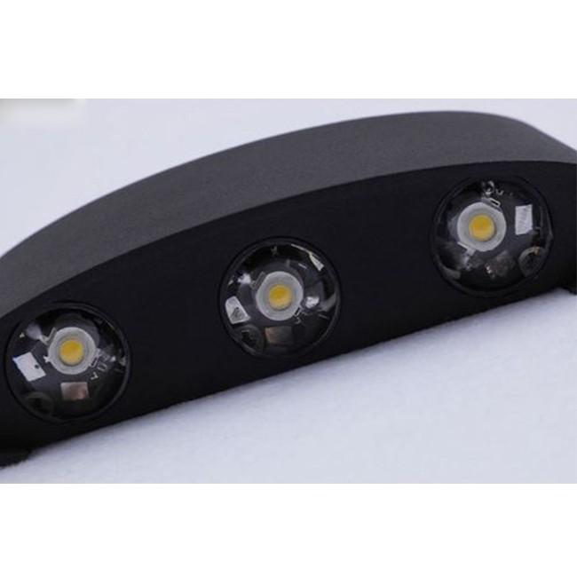 Đèn tường rọi 6 tia SIVANA ánh sáng vàng hiện đại loại chuẩn chống nước IP66 mắt LED xịn