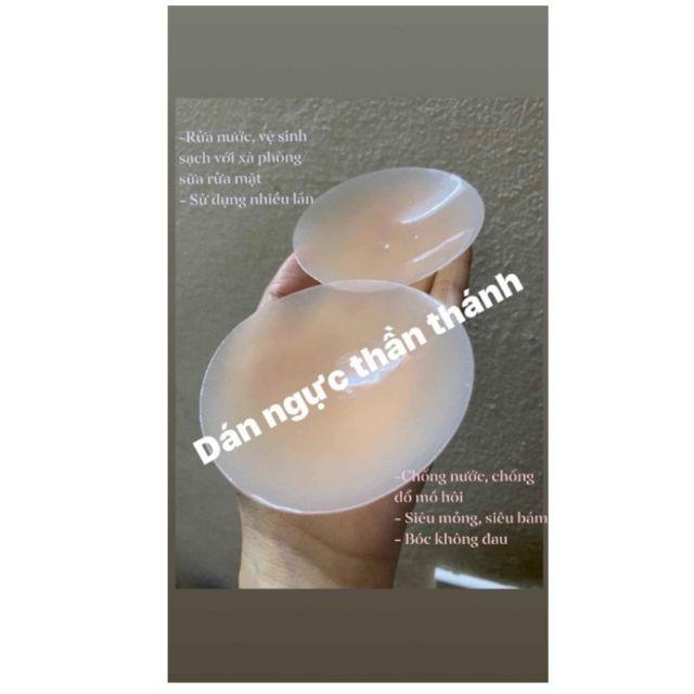 Một đôi dán ti silicon dùng nhiều lần cực đẹp- hộp đỏ