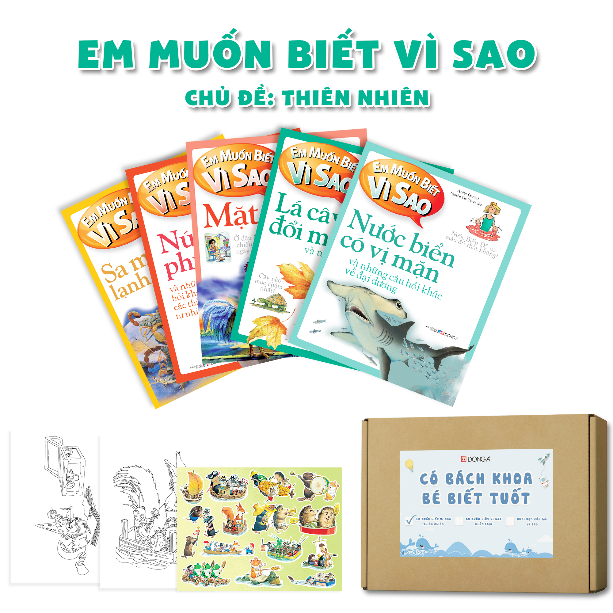 Boxset &quot;Có bách khoa - Bé biết tuốt&quot; - Em muốn biết vì sao - chủ đề Thiên nhiên