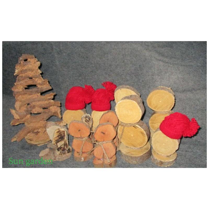 NGƯỜI TUYẾT BẰNG GỖ TRANG TRÍ GIÁNG SINH NOEL