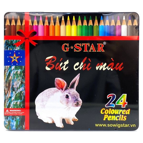 Hộp Thiết Bút Chì 24 Màu Gstar