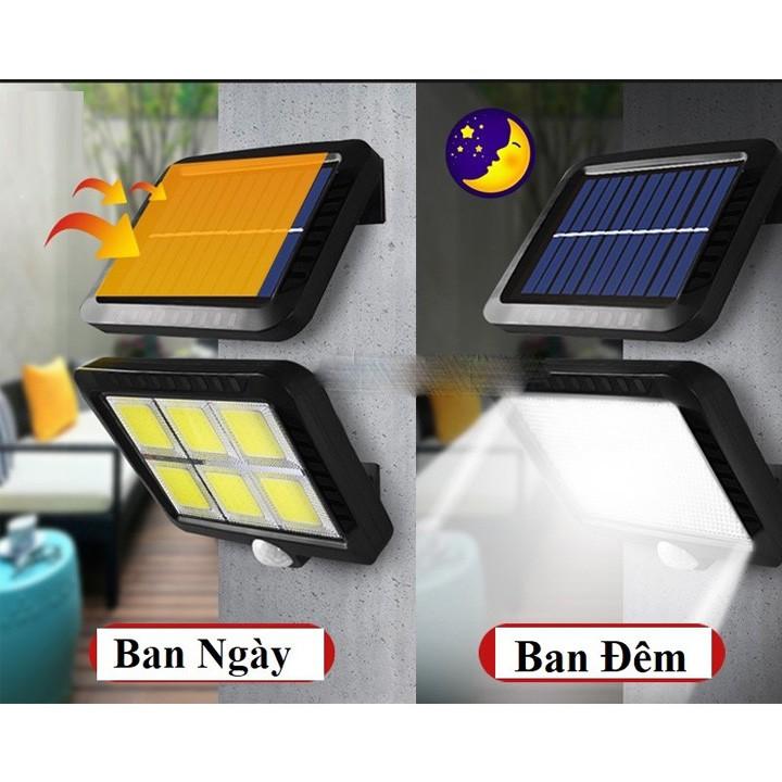 Đèn Năng Lượng Mặt Trời 120 Mắt Led COB - Có Điều Khiển - Cảm Biến Chuyển Động - 3 CHẾ ĐỘ SÁNG