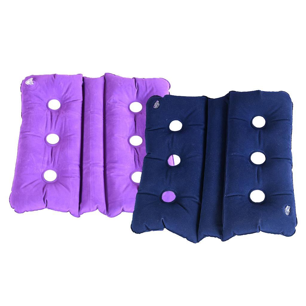 2pcs Foldable Air Inflatable Cushion Seat Chair for Travel Home