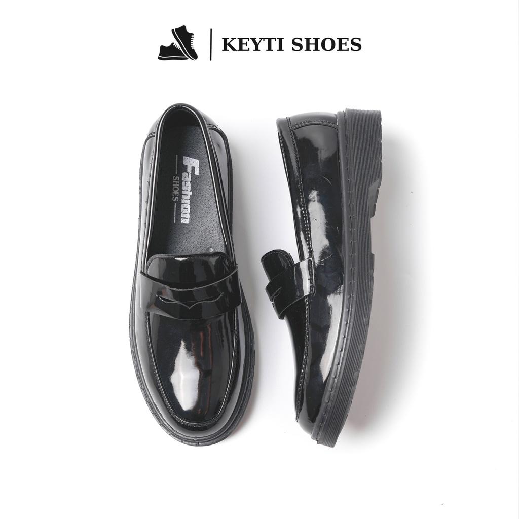 Giày Penny loafer da bóng, dế tăng chiều cao 4cm