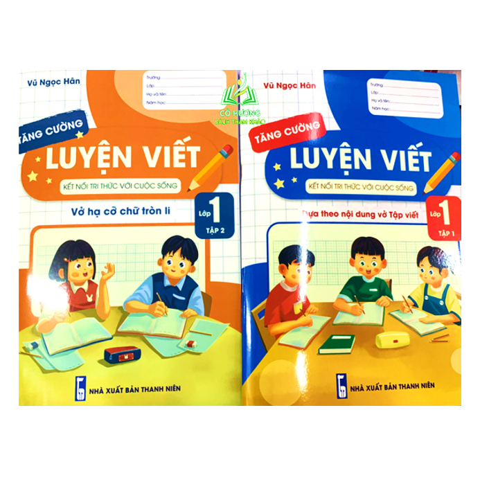 Sách - Combo Luyện Viết Tăng Cường 1 Vở Hạ Cỡ Chữ Tròn Li + Theo Nội Dung Vở Tập Viết