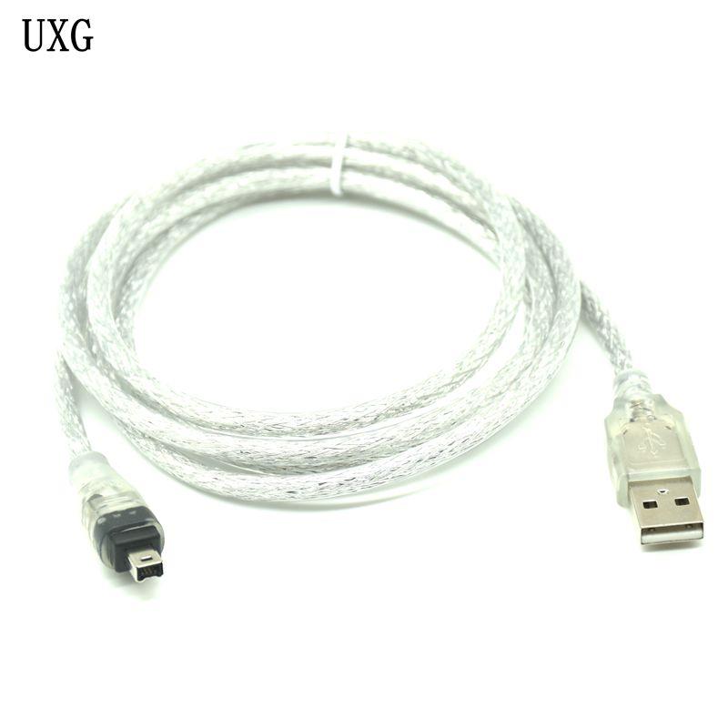 USB Male to Firewire IEEE 1394 4 PIN MALE ILINK ADAPTER CLINEWIRE 1394 Cáp cho cáp camera DCR DCR-TRV75E DV 120cm