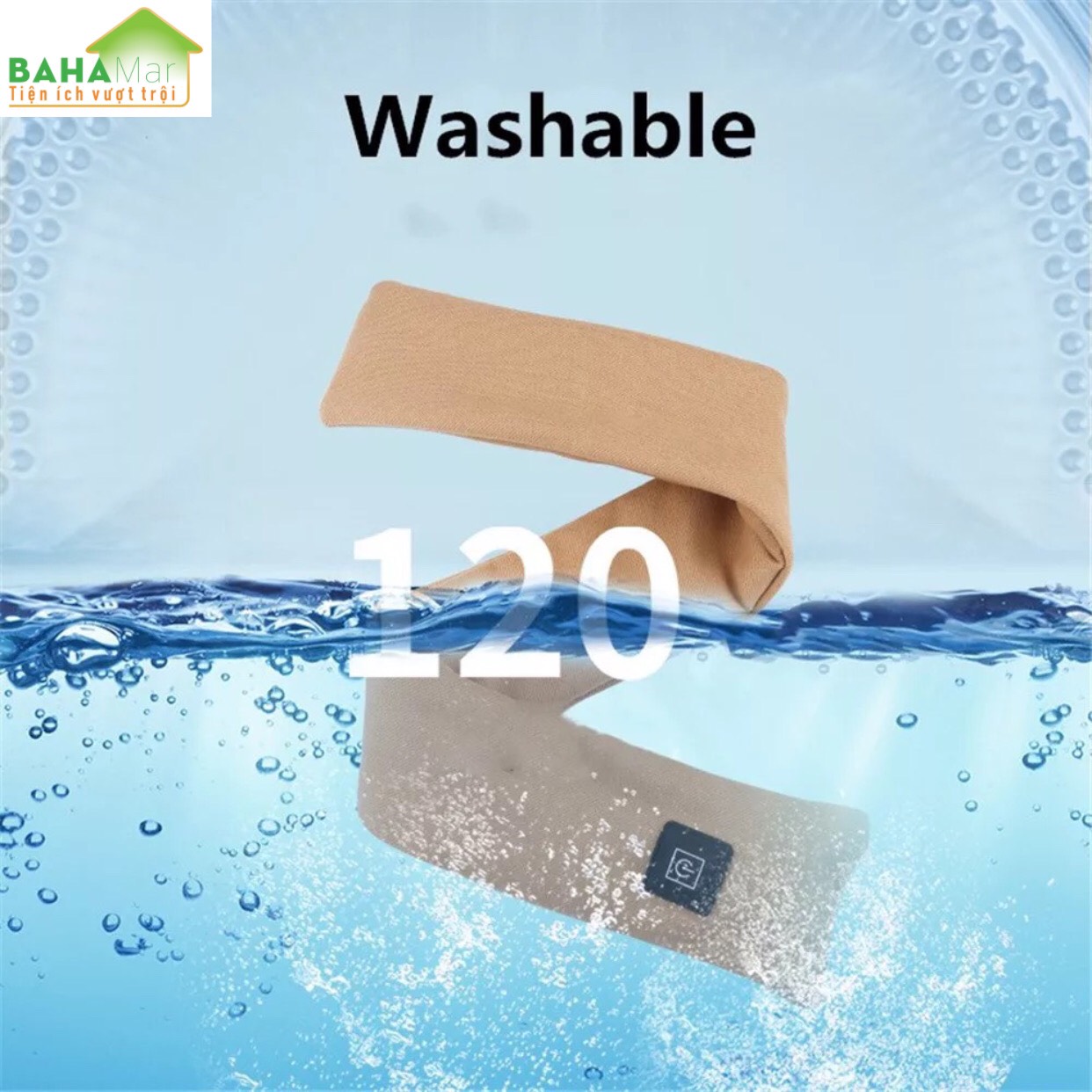 KHĂN QUÀNG CỔ THÔNG MINH LÀM NÓNG BẰNG NHIỆT "BAHAMAR" làm nóng giữ ấm cổ, cơ thể để giảm mệt mỏi. Có 3 chế độ làm nóng, kiểm soát nhiệt độ thông minh