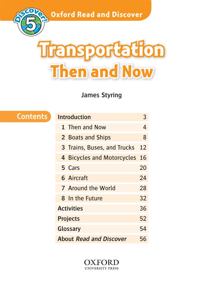 Oxford Read and Discover 5 Transportation Then and Now