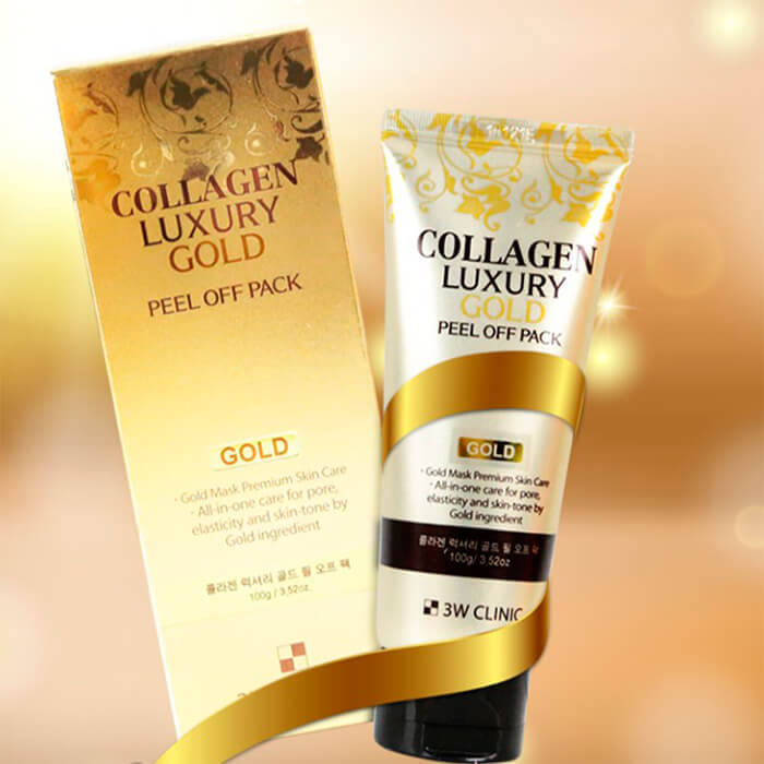 Mặt Nạ Vàng 3W Clinic Collagen Luxury Gold Peel Off Pack 100g