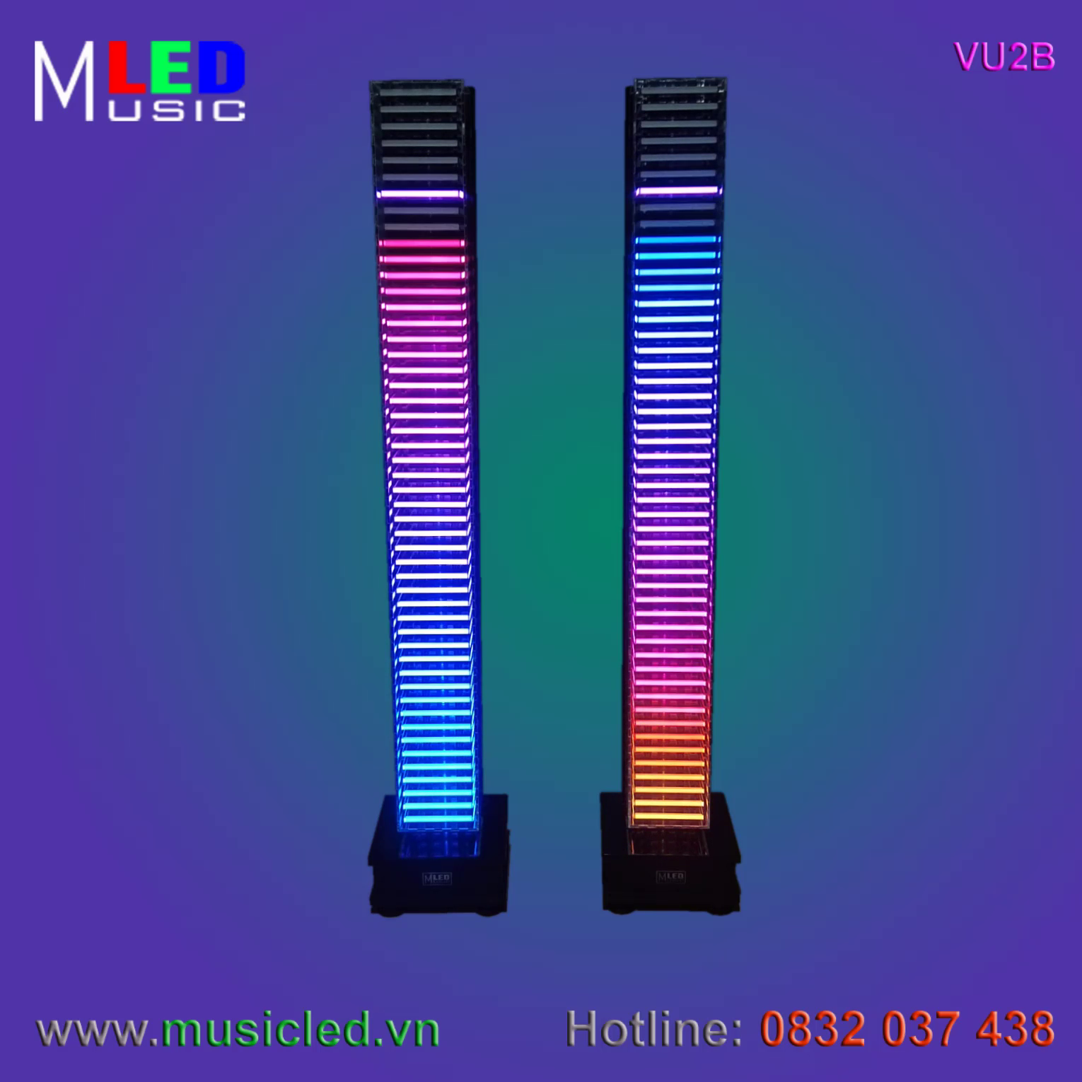 Đôi đèn Music LED nháy theo âm lượng nhạc cỡ lớn