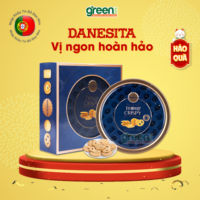 Hộp bánh qui bơ giòn Danesita 400g nhập khẩu Châu Âu