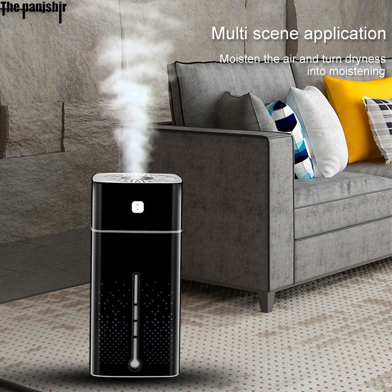 Mới Siêu Âm Thanh Máy Tạo Độ Ẩm Không Khí Khuếch Tán Tắt Tiếng 7 Màu Đèn Ngủ Mini 1000ML Làm Thơm Phòng Hình Cá Mát Phun Sương Tạo Nhà Máy Lọc