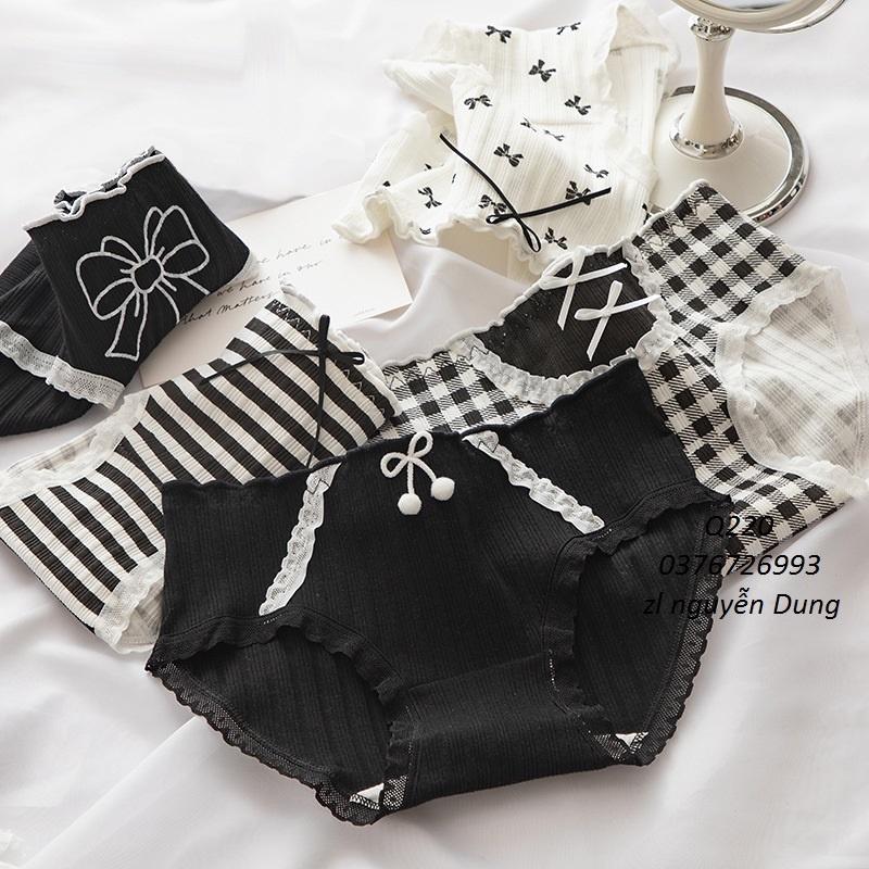 Quần Lót Nữ Cotton Hình Nơ Ngang Eo Thời Trang . Hàng Loại Đẹp.