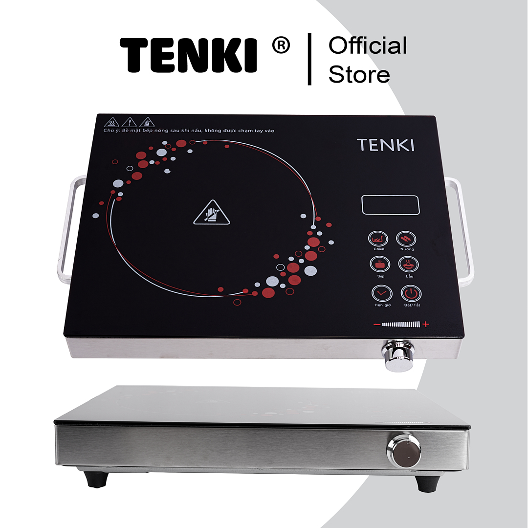 Bếp Hồng Ngoại Cảm Ứng TENKI TI8008 Sử Dụng Được Tất Cả Các Loại Nồi Mặt Kính Ceramic Siêu Bền - Hàng chính hãng