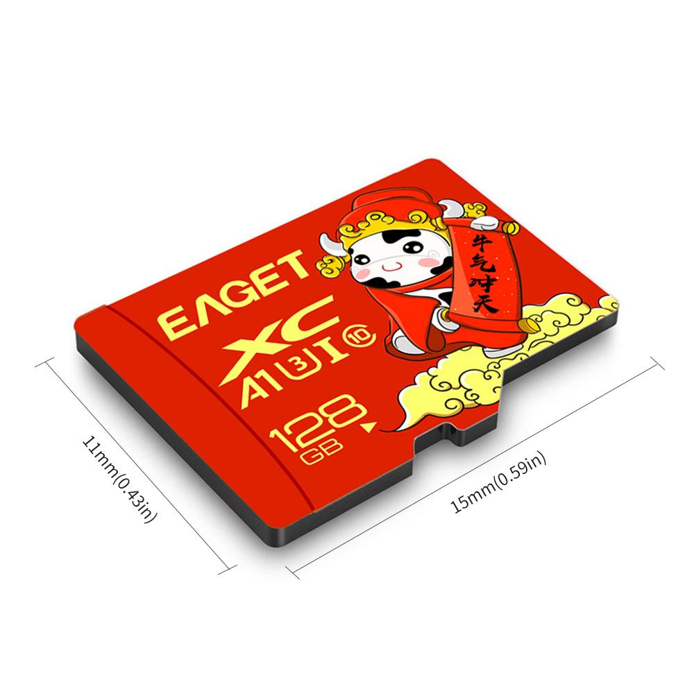 Thẻ nhớ EAGET T1 TF 64GB tốc độ cao,dung lượng lớn để giám sát máy ghi lái xe