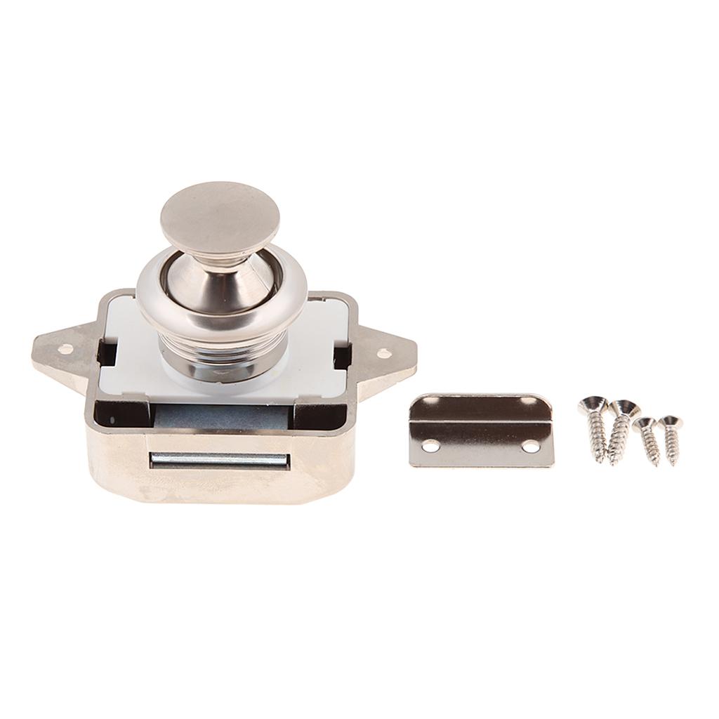 Đẩy Nút Chốt Khóa Móc Khóa Phù Hợp Với Thuyền RV Tủ Tủ Niken 11-18 Mm