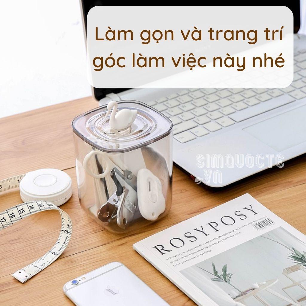 Hộp đựng bông tẩy trang đa năng con vật dễ thương