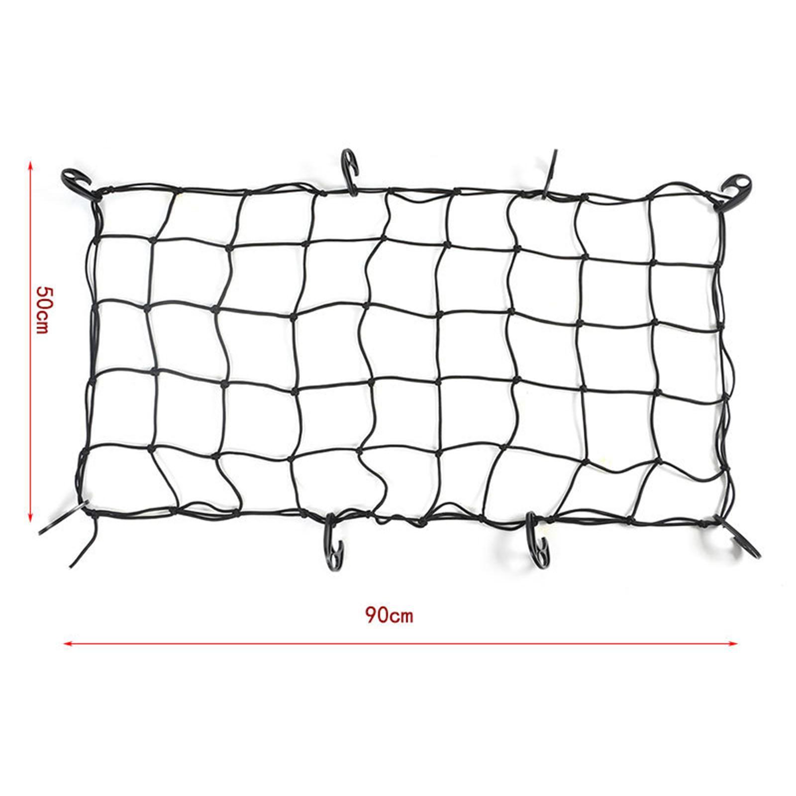 Cargo Net Mesh Organizer Net with 8 Hooks for Car Durable Spare Parts