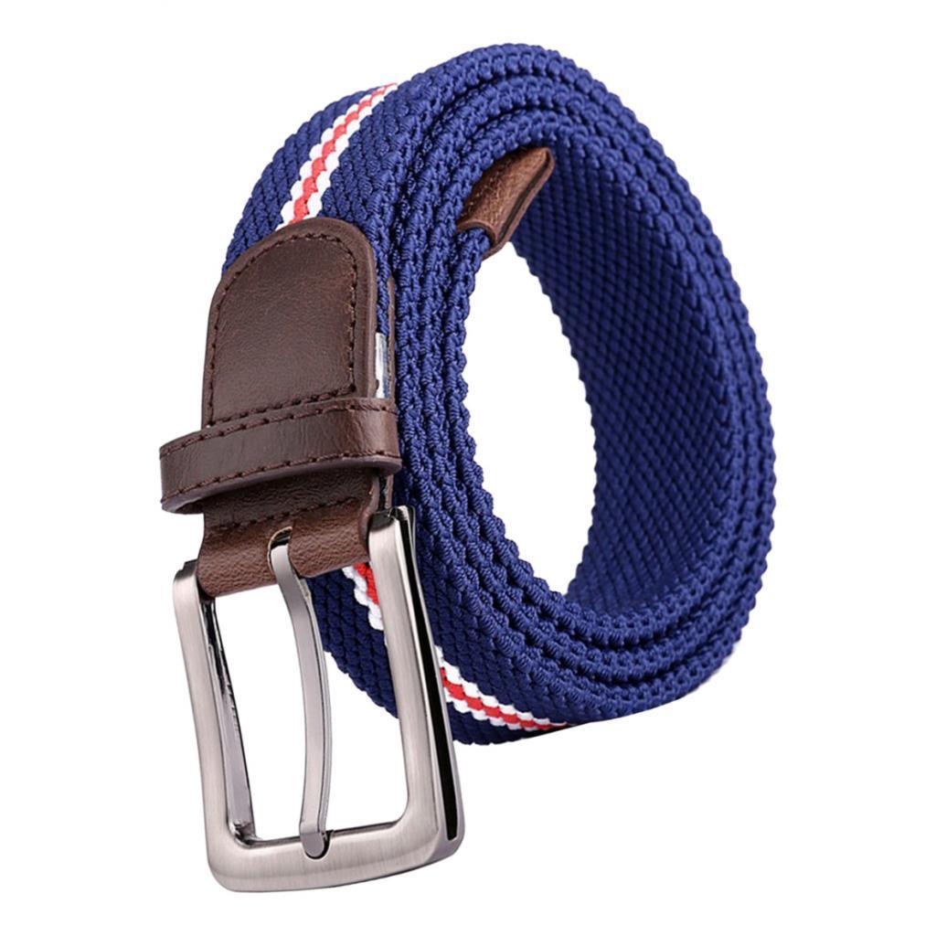Unisex Casual Woven Canvas Belt Women Men Travel Waist Waistband Belt