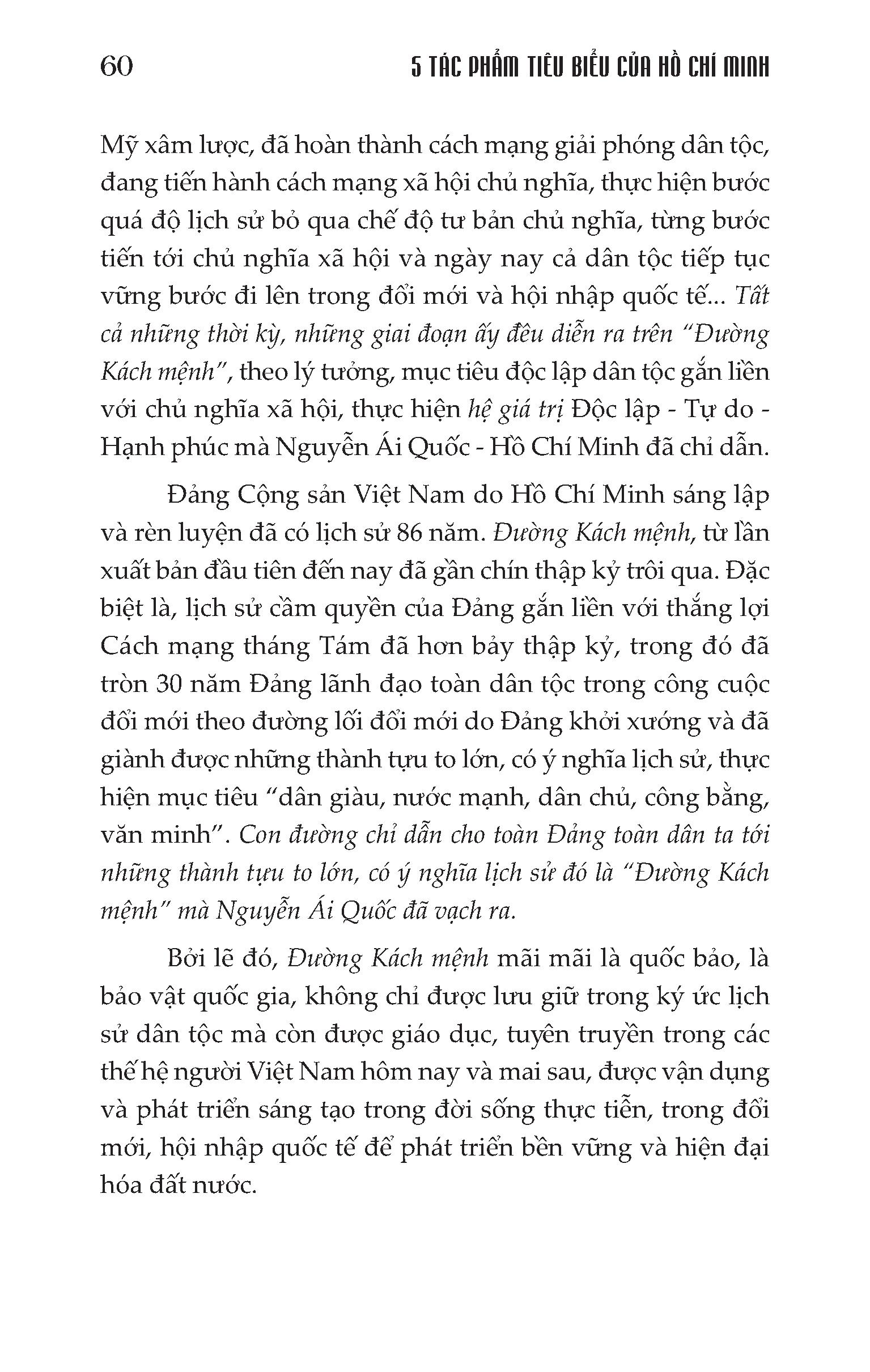 Bộ Sách Học Và Làm Theo Bác: 5 Tác Phẩm Tiêu Biểu Của Hồ Chí Minh