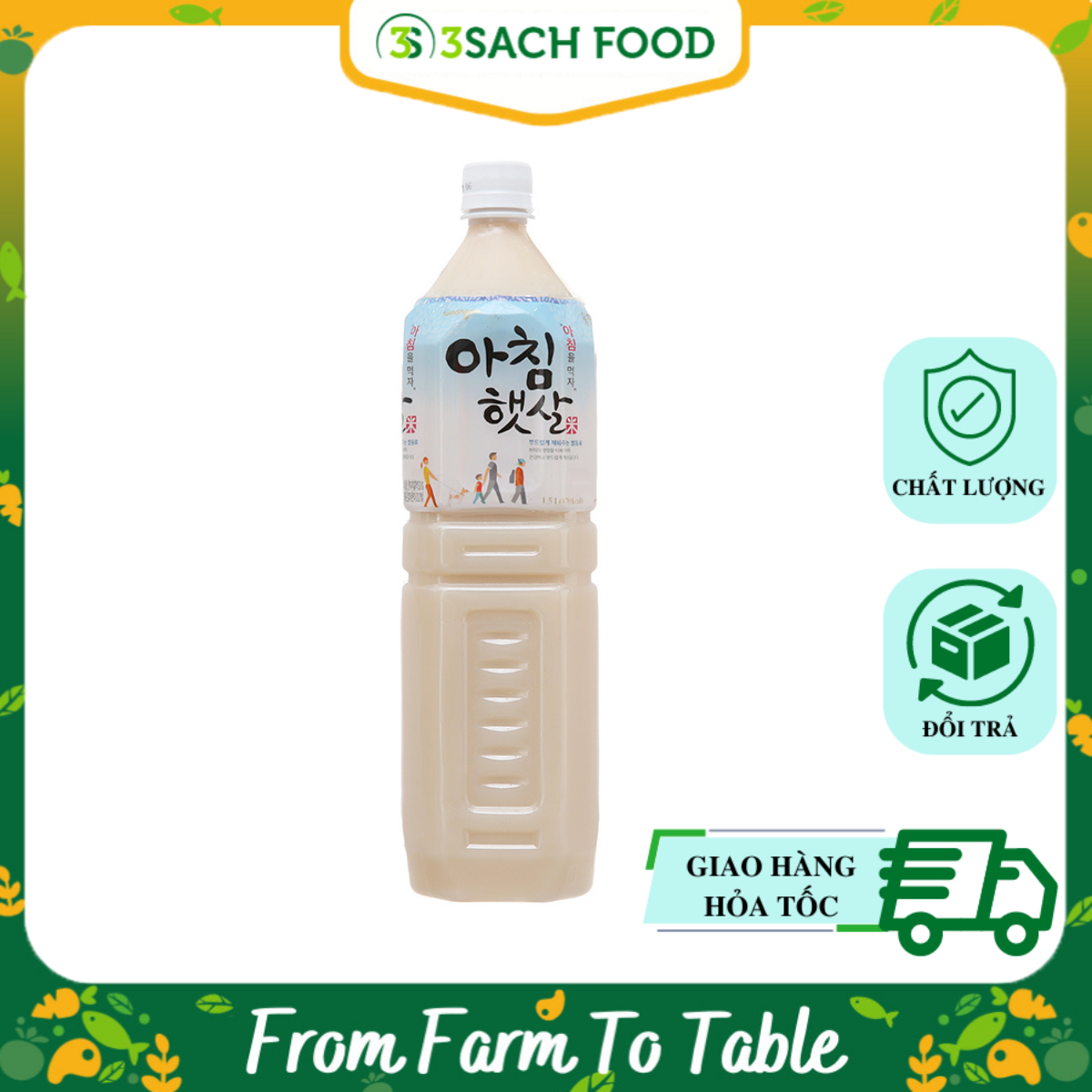 Hình ảnh Nước gạo Hàn Quốc - chai 1.5L