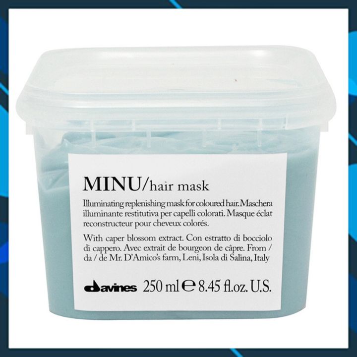 Kem ủ Davines Minu Hair Mask giữ màu tóc nhuộm chính hãng Ý 250ml