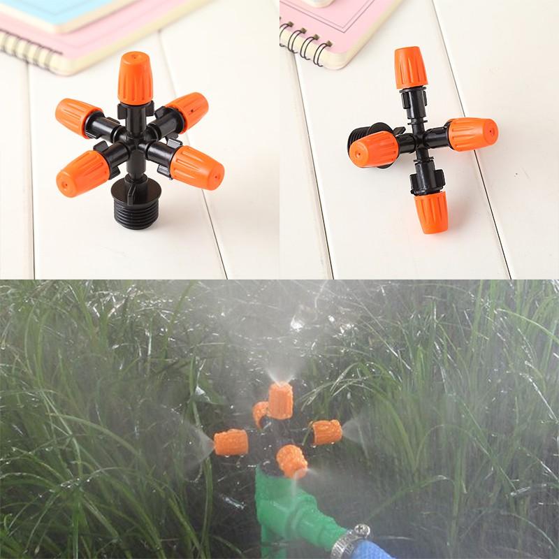 Đầu tưới phun sương 5 cửa kèm van áp chống rò rỉ