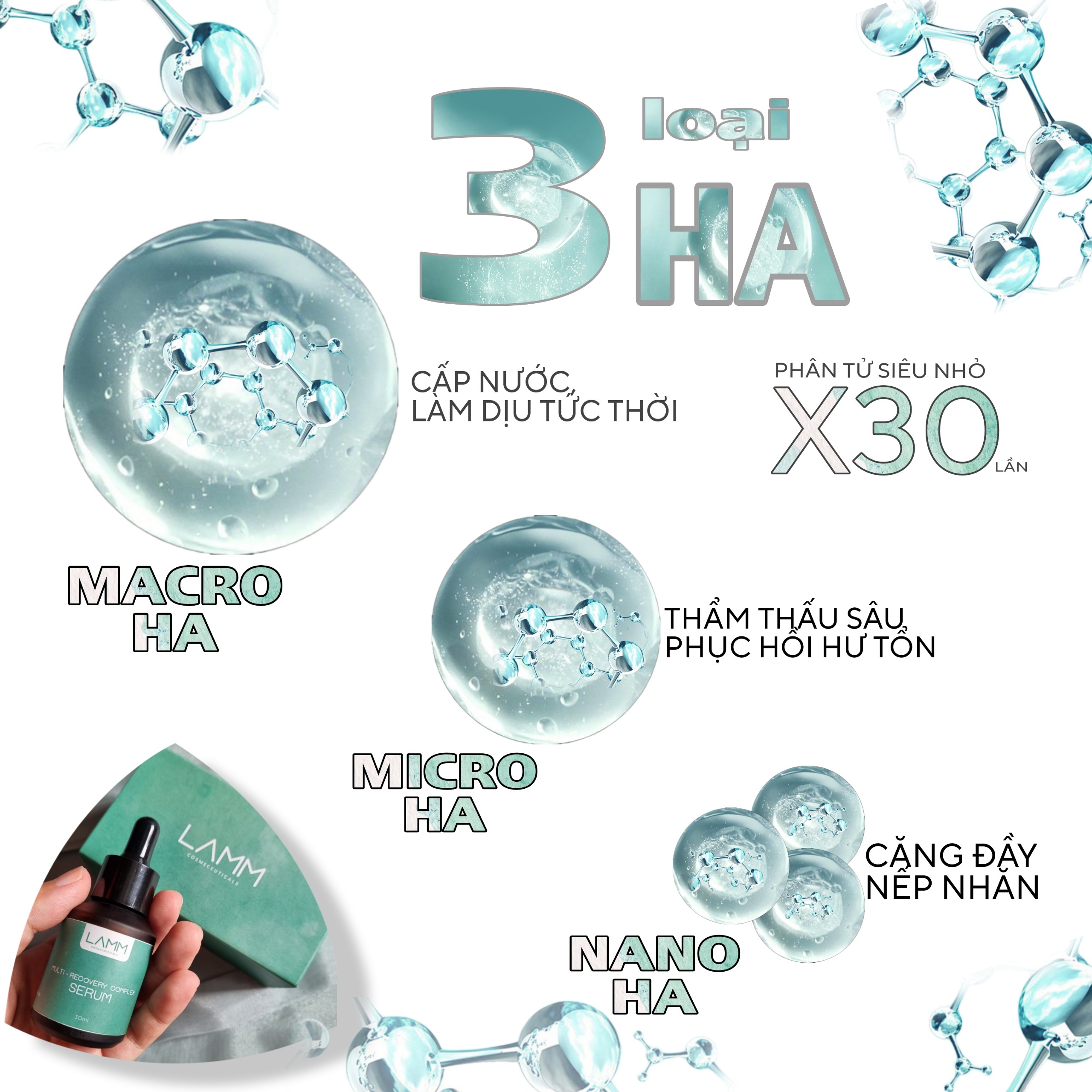 Serum siêu cấp ẩm dưỡng trắng da phục hồi se khít lỗ chân lông chiết xuất yến mạch Multi Recovery Complex Serum