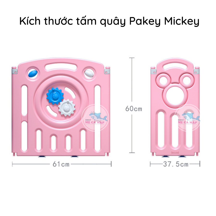 Quây nhựa gấp gọn cho bé Pakey MICKEY, MẪU HOT TREND mới nhất SALE GIÁ CỰC SỐC