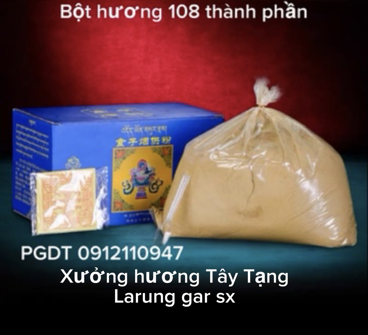 Trầm bột rewo Sangchoe tây tạng cúng khói hương buổi sáng - hương bột hoả tịnh