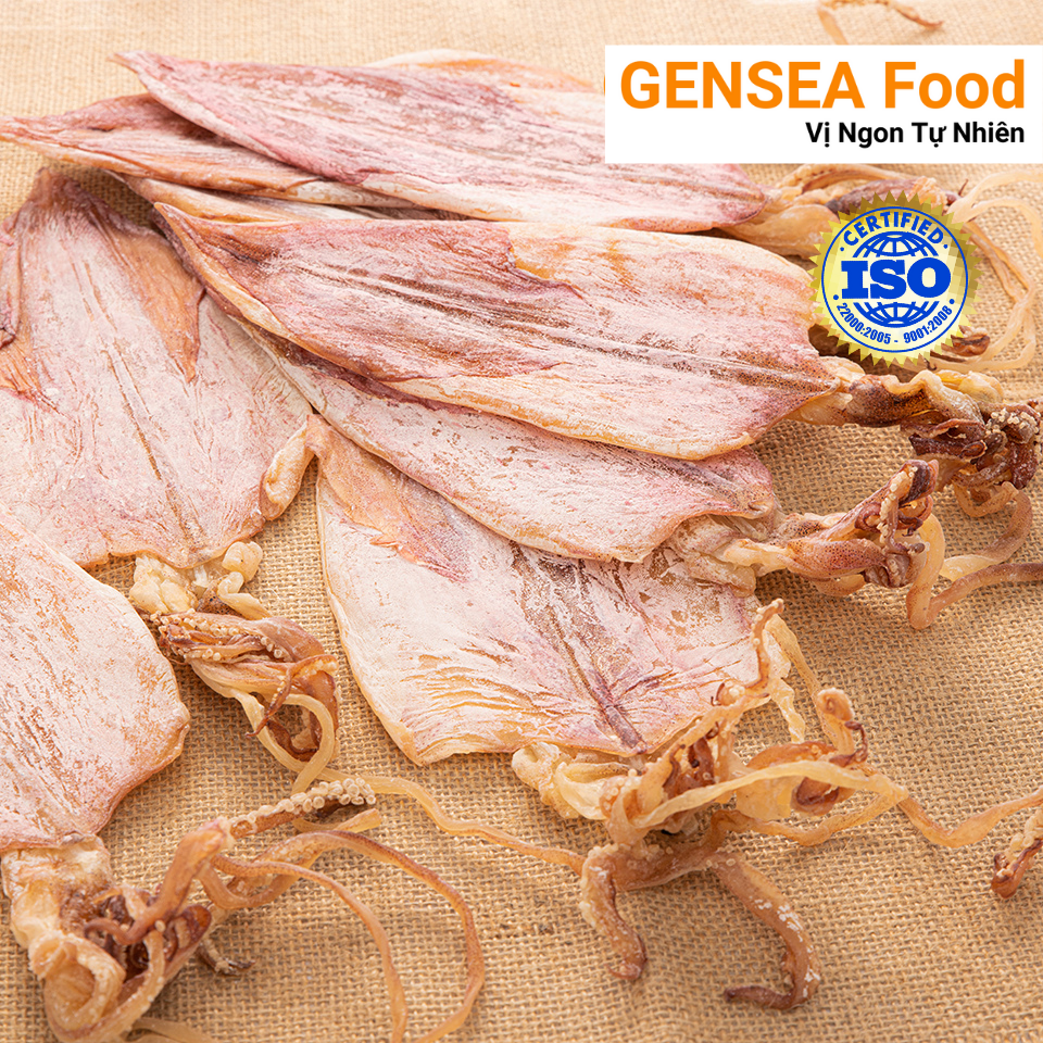 Mực Khô Câu Phú Quý GENSEA Food G1016 Thượng Hạng Không Chất Bảo Quản Ngọt Tự Nhiên