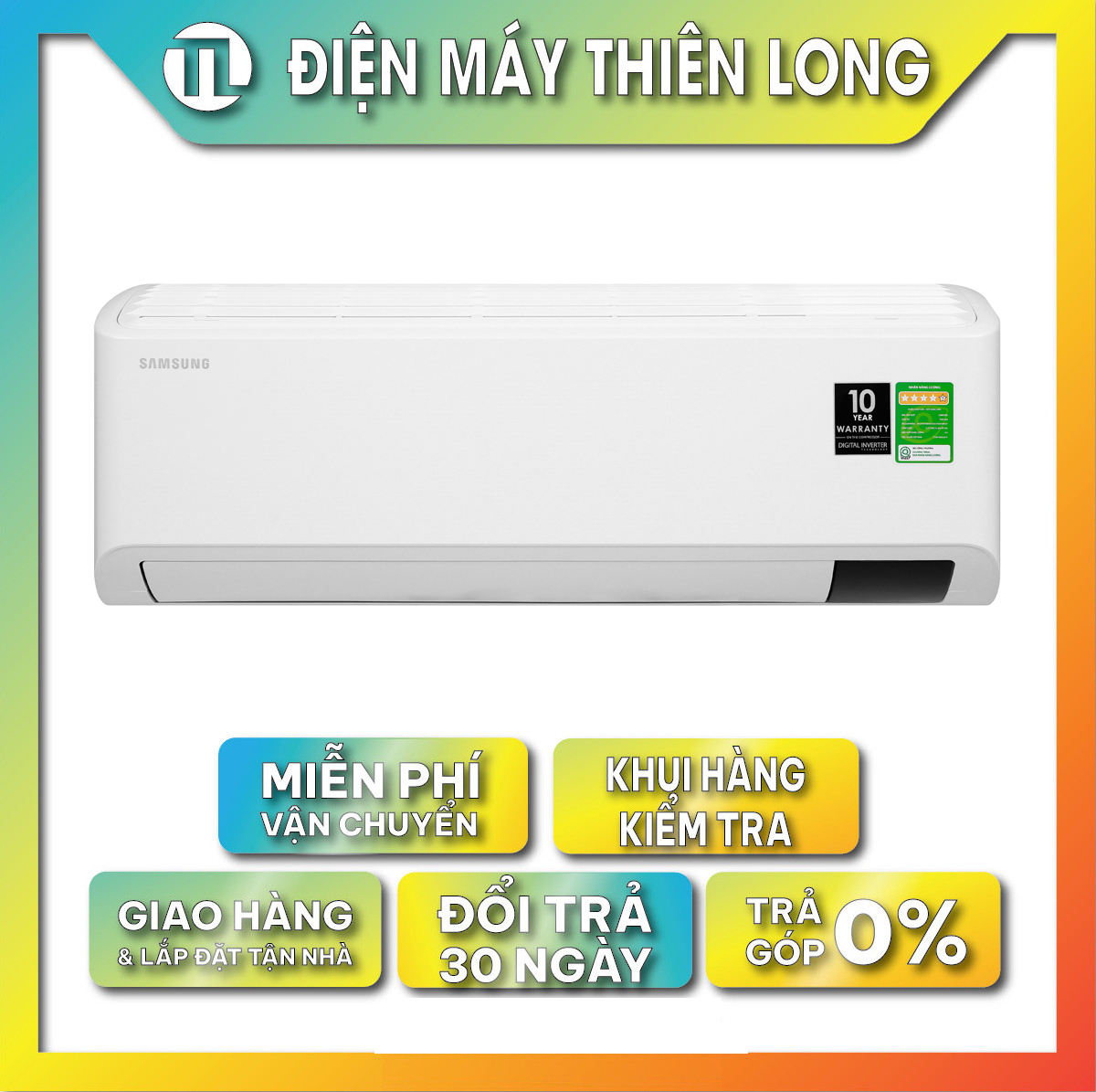 Điều hòa Samsung Inverter Tiêu Chuẩn 1.0 HP (AR09TYHQASINSV) - Hàng chính hãng