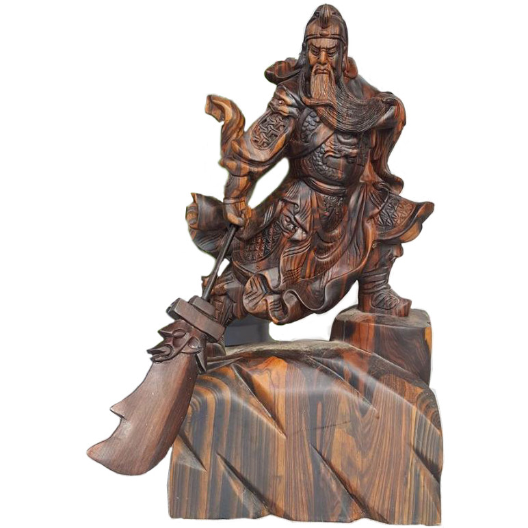Mô hình Quan Công gỗ mun