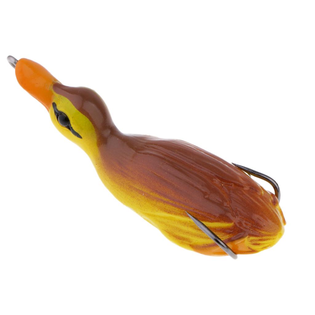 3pcs Duck Design Soft Frog Fishing Lures Artificial Baits Floating Swimbait