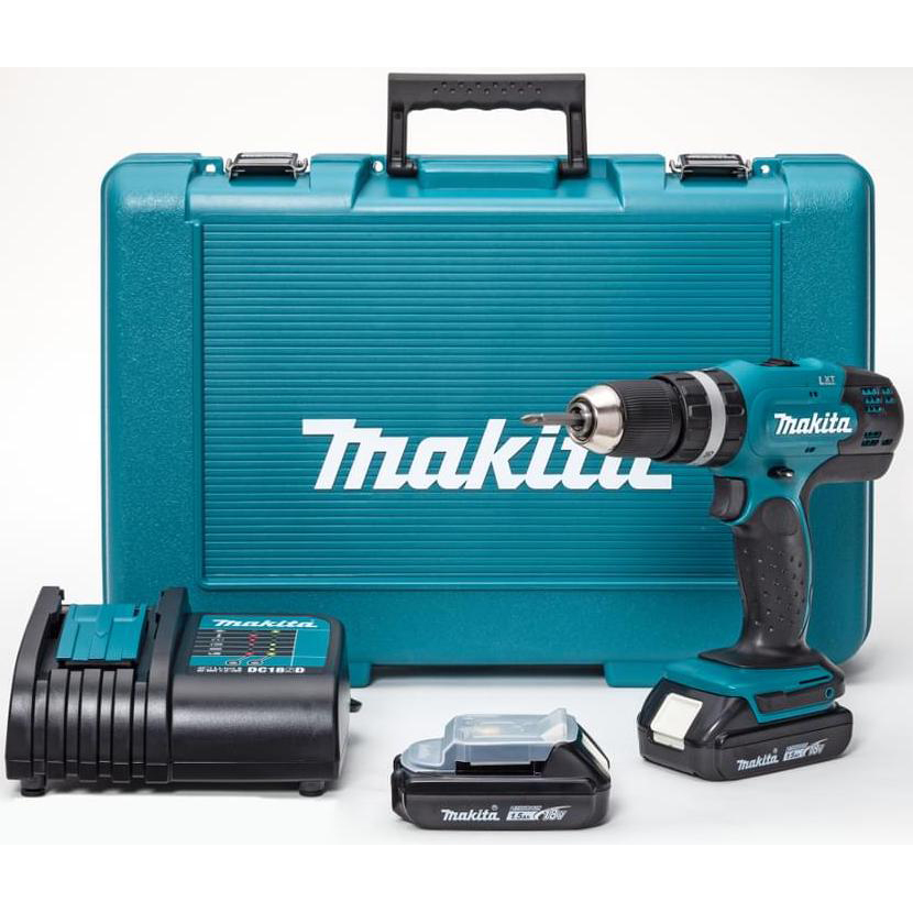Máy khoan búa, vặn vít dùng pin Makita DHP453SYE