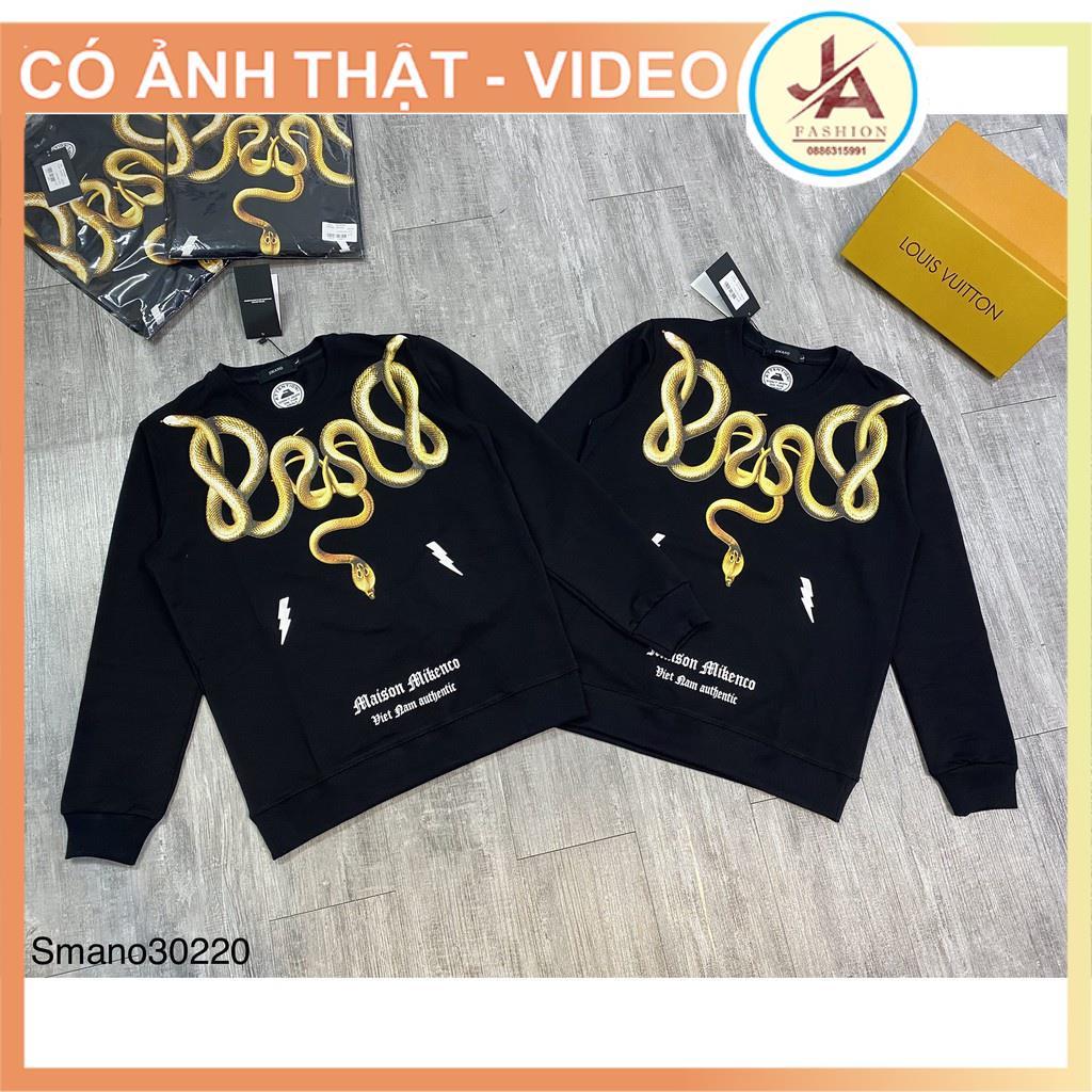Áo sweater tay dài chất nỉ bông nam nữ unisex in hình Rắn 3 đầu unisex nam nữ JASHOP