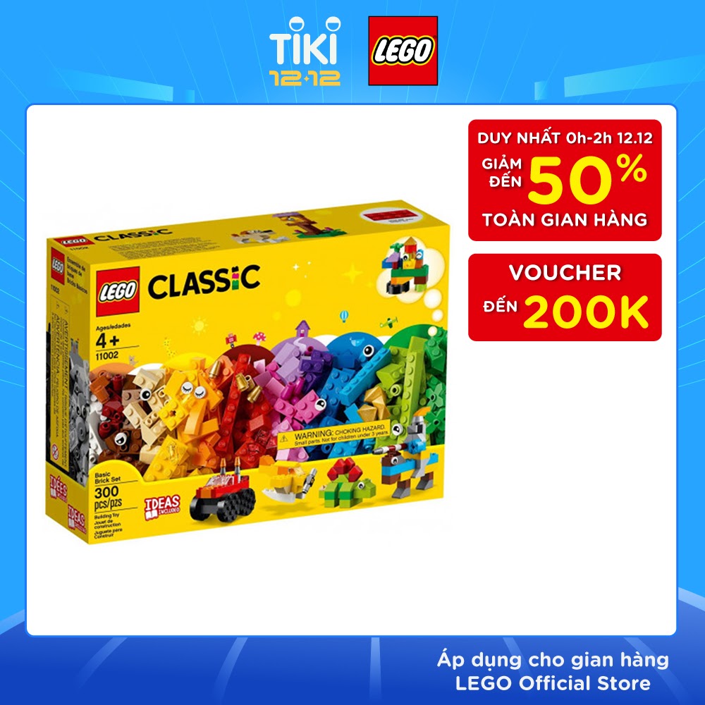 Đồ Chơi Lắp Ghép, Xếp Hình LEGO - Bộ Gạch Classic Cơ Bản 11002