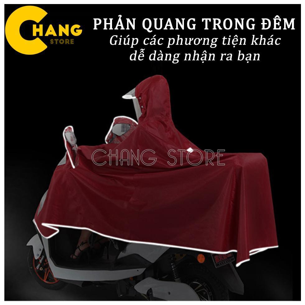 Áo Mưa Hai Đầu Phản Quang Có Kính Che Mặt Cao Cấp