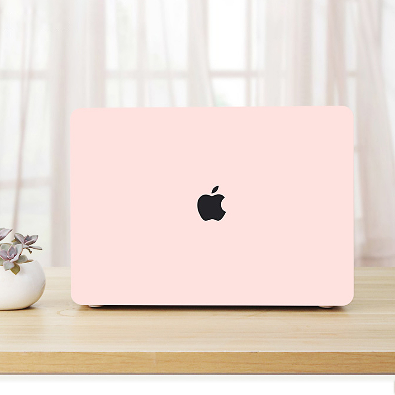 Combo ốp kèm phủ phím màu Hồng Pastel bảo vệ cho Macbook đủ dòng