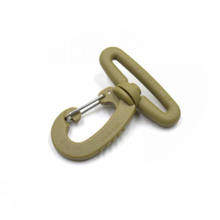 Móc khóa nhựa dày đa năng xoay 360 độ_móc cài túi tactical - bản 3.8cm
