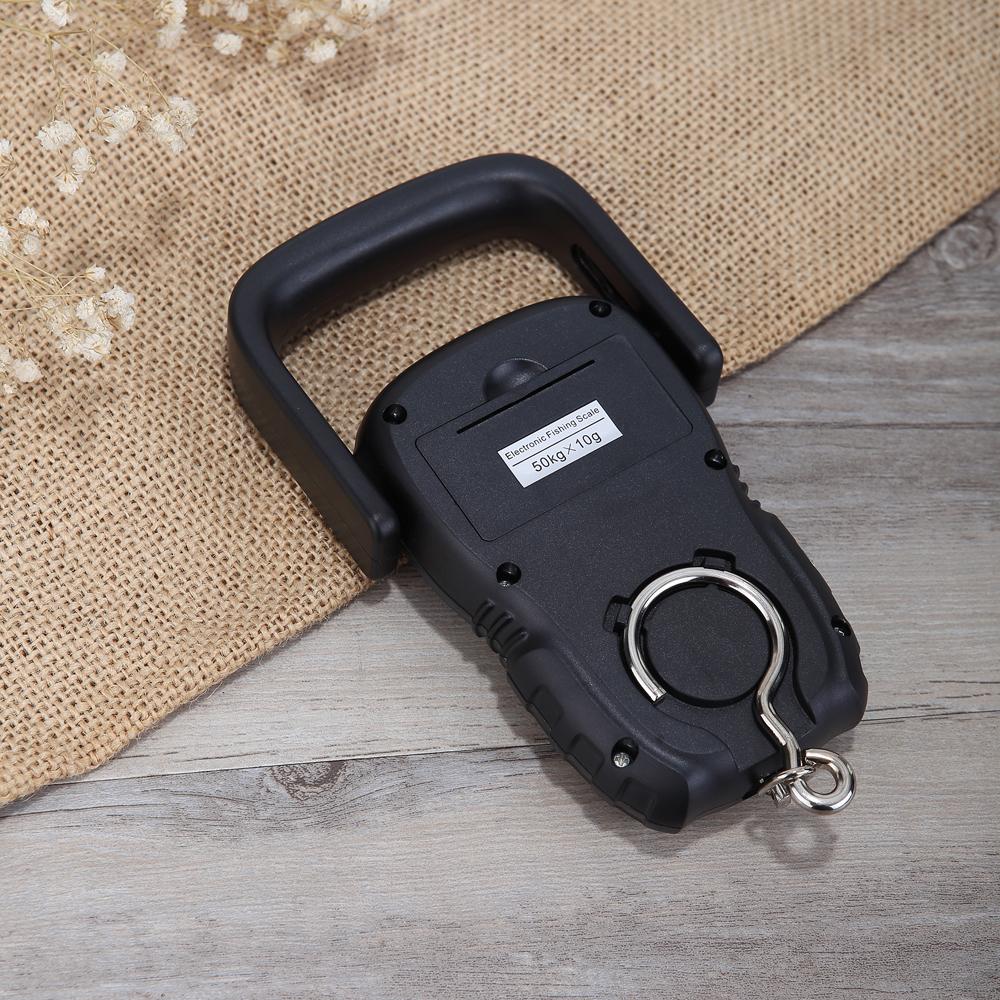Mini Digital Display with Green Backlight 50kg Portable Weight Hook Lifting Scale Industrial Electronic Crane Scales 5 Units Switchable