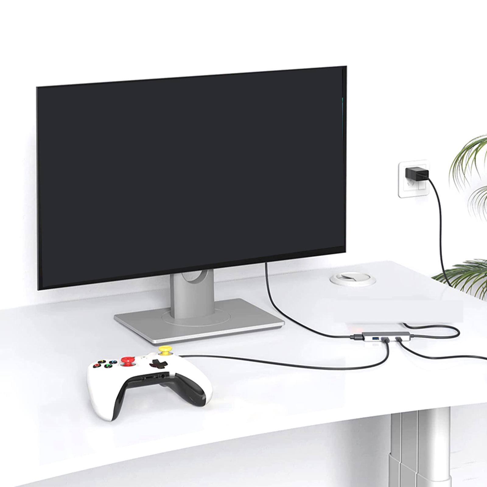 USB to 4K Hub Adapter for Monitor Phone Devices