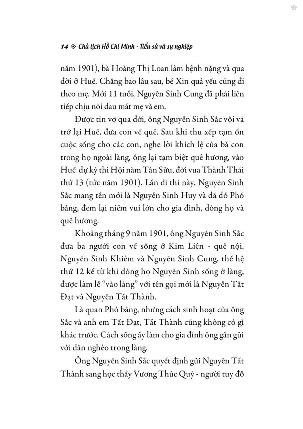 Chủ tịch Hồ Chí Minh - Tiểu sử và sự nghiệp -bản in 2025