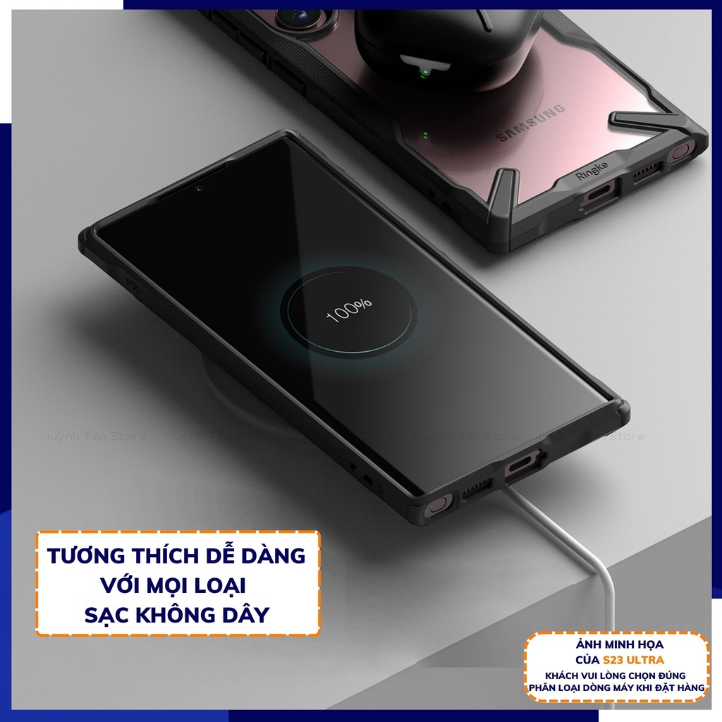 Ốp lưng s23 ultra s23 plus RINGKE chính hãng trong suốt chống sốc FUSION X chống ố vàng phụ kiện điện thoại huỳnh tân store - Hàng nhập khẩu