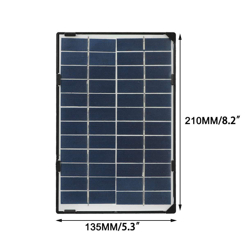 Bảng điều khiển năng lượng mặt trời di động ngoài trời 30W 12V DC cho đèn pin Camera giám sát an ninh Đèn sân Đèn sạc pin an toàn Màu sắc: 4 CÁI